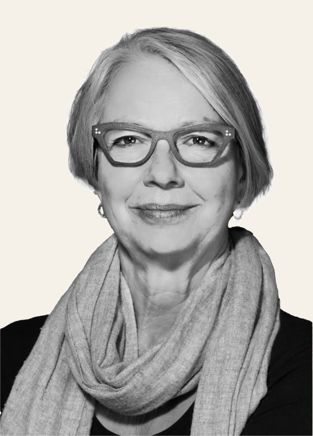Schwarz-weiss-Portrait von Heide Fischer